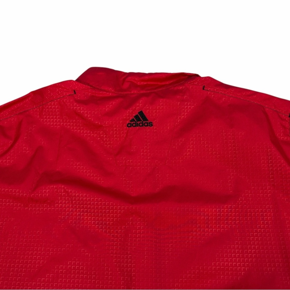 Adidas Men's Climaproof  Zip Up Windbreaker Jacket Size XL Red - Picture 7 of 9